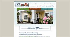 Desktop Screenshot of ccliving.com