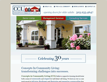 Tablet Screenshot of ccliving.com